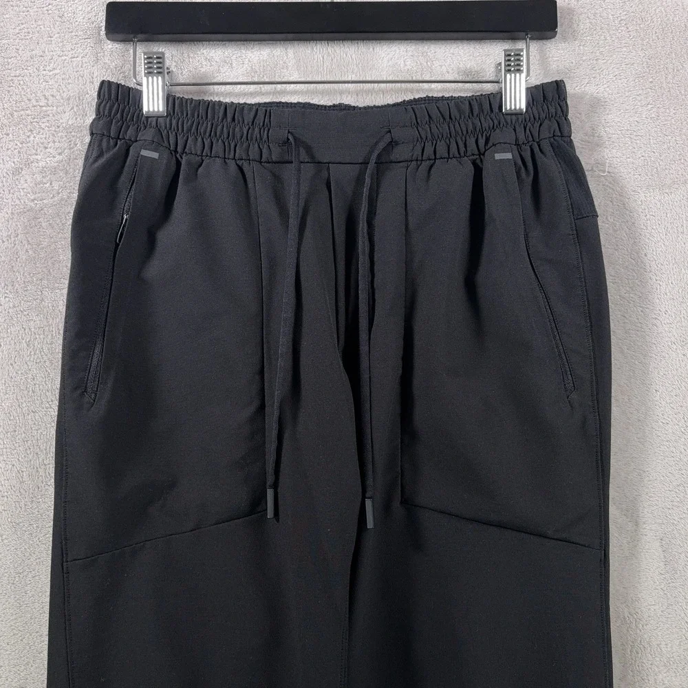Lululemon License To Train Joggers Mens Small Black Tapered Drawstring Pants